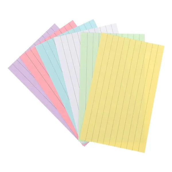 Planet Gates Assorted Color 300 Sheets Index Cards Flash Cards Colored Note Cards Portable Writing Words Cards Office Supplies