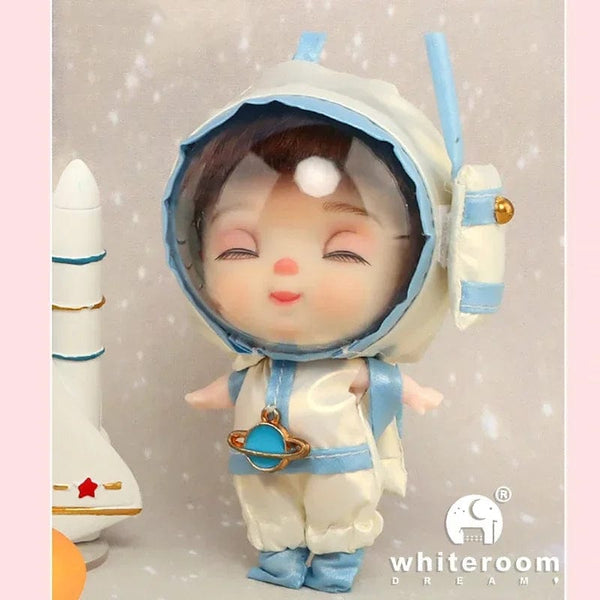 Planet Gates Astronaut 005 blue / CHINA / No bags 9cm Mini Doll  Astronauts  Animals Key Pendant Bjd Pocket Dolls Toys Girl Reborn Kit Baby Toys for Children Baby Boy Accessories
