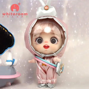 Planet Gates Astronaut 006 pink / CHINA / No bags 9cm Mini Doll  Astronauts  Animals Key Pendant Bjd Pocket Dolls Toys Girl Reborn Kit Baby Toys for Children Baby Boy Accessories