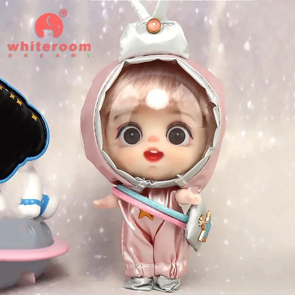 Planet Gates Astronaut 006 pink / CHINA / No bags 9cm Mini Doll  Astronauts  Animals Key Pendant Bjd Pocket Dolls Toys Girl Reborn Kit Baby Toys for Children Baby Boy Accessories