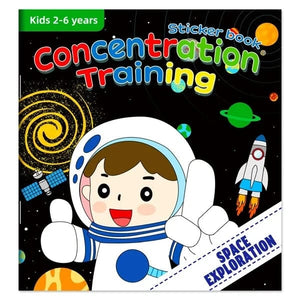 Planet Gates Astronaut Cognitive Game Kawaii Sticker Book Educational DIY Hand-on Puzzle Cartoon Animals Life Skill Learning Toddler Toys For Kids