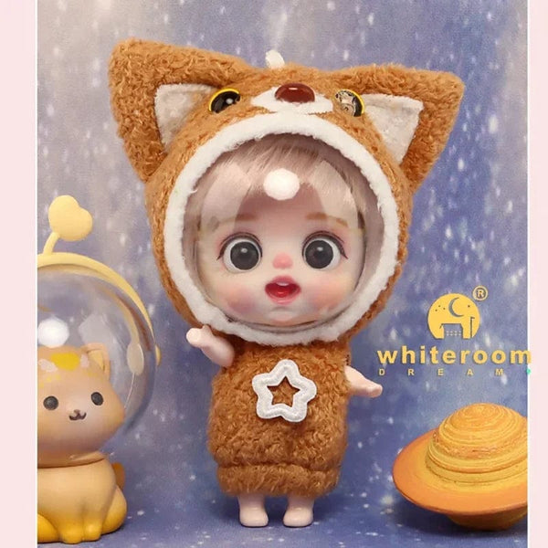 Planet Gates Astronaut dog / CHINA / No bags 9cm Mini Doll  Astronauts  Animals Key Pendant Bjd Pocket Dolls Toys Girl Reborn Kit Baby Toys for Children Baby Boy Accessories