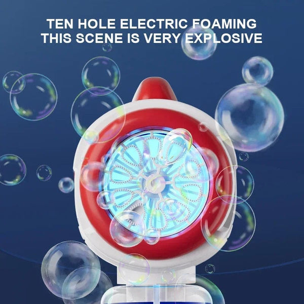 Planet Gates Astronaut Electric Bubble Gun Kids Toy Bubbles Machine Automatic Soap Blower with Light Summer Outdoor Party Games Children Gift