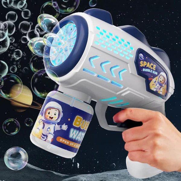 Planet Gates Astronaut Electric Bubble Gun Kids Toy Bubbles Machine Automatic Soap Blower with Light Summer Outdoor Party Games Children Gift