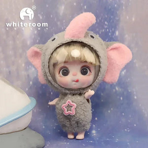 Planet Gates Astronaut elephant / CHINA / No bags 9cm Mini Doll  Astronauts  Animals Key Pendant Bjd Pocket Dolls Toys Girl Reborn Kit Baby Toys for Children Baby Boy Accessories