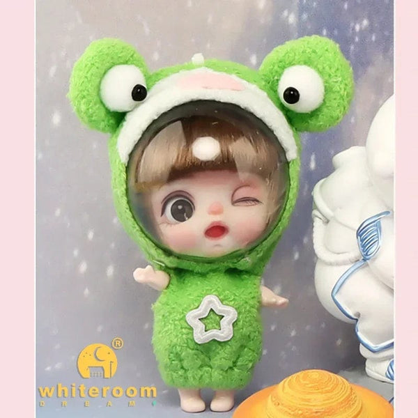 Planet Gates Astronaut frog / CHINA / No bags 9cm Mini Doll  Astronauts  Animals Key Pendant Bjd Pocket Dolls Toys Girl Reborn Kit Baby Toys for Children Baby Boy Accessories