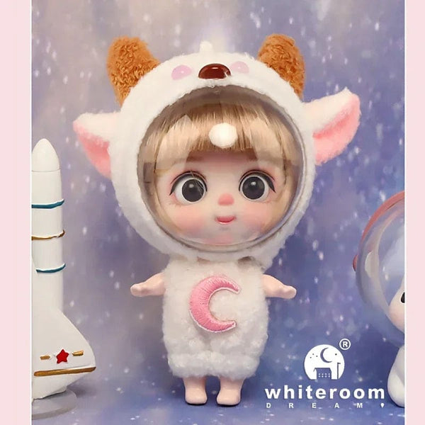 Planet Gates Astronaut lamb / CHINA / No bags 9cm Mini Doll  Astronauts  Animals Key Pendant Bjd Pocket Dolls Toys Girl Reborn Kit Baby Toys for Children Baby Boy Accessories