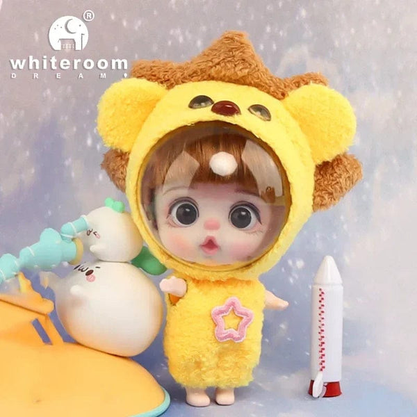 Planet Gates Astronaut lion / CHINA / No bags 9cm Mini Doll  Astronauts  Animals Key Pendant Bjd Pocket Dolls Toys Girl Reborn Kit Baby Toys for Children Baby Boy Accessories