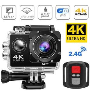 Planet Gates AT-G200R Action Camera Ultra HD 4K/30fps WiFi 2.0-inch 140D Underwater Waterproof Helmet Video Recording Cameras Bicycle Vlog Camera