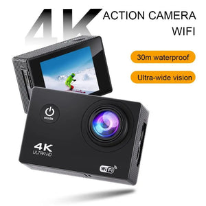 Planet Gates AT-G200R Action Camera Ultra HD 4K/30fps WiFi 2.0-inch 140D Underwater Waterproof Helmet Video Recording Cameras Bicycle Vlog Camera