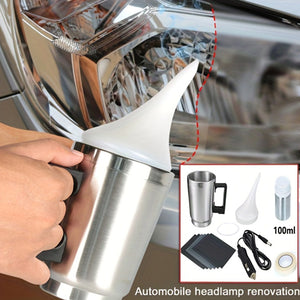 Planet Gates Atomizer Cup Set Car Headlight Restoration Polishing Kits Headlamp Repair Kits Car Light Polisher Cleaning Paste Car Paint Care Refurbish Agent