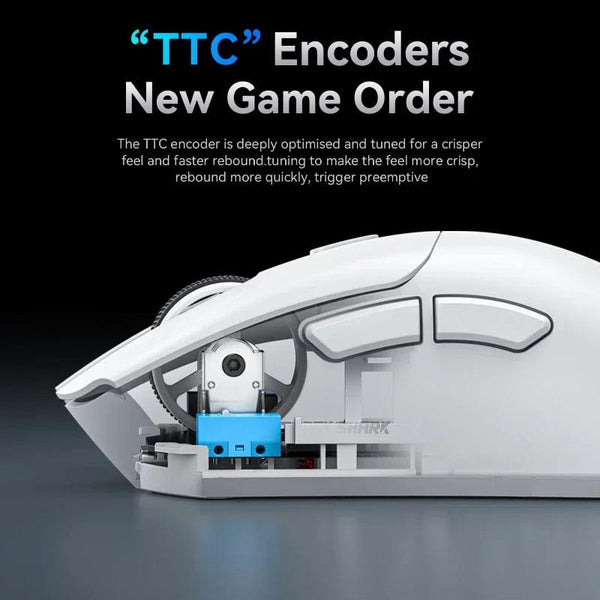 Planet Gates Attack Shark R1 18000dpi Wireless Mouse, 1000Hz, Tri-mode Connection, PAW3311,Macro Gaming Mouse