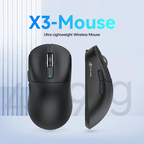 Planet Gates Attack Shark X3 Bluetooth Mouse,PixArt PAW3395,Tri-Mode Connection,Wired 8KHz/Wiredless 4KHz,,Macro Gaming Mouse
