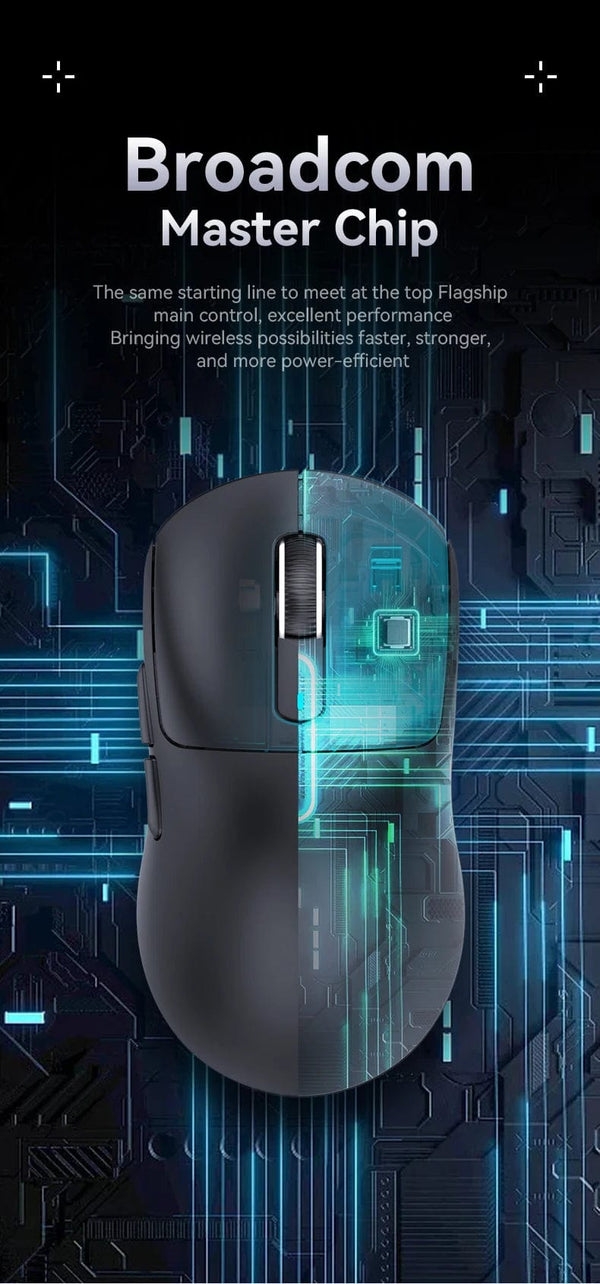 Planet Gates Attack Shark X3 Bluetooth Mouse,PixArt PAW3395,Tri-Mode Connection,Wired 8KHz/Wiredless 4KHz,,Macro Gaming Mouse