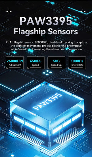 Planet Gates Attack Shark X3 Bluetooth Mouse,PixArt PAW3395,Tri-Mode Connection,Wired 8KHz/Wiredless 4KHz,,Macro Gaming Mouse