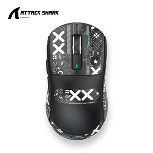 Planet Gates Attack Shark X3 Bluetooth Mouse,PixArt PAW3395,Tri-Mode Connection,Wired 8KHz/Wiredless 4KHz,,Macro Gaming Mouse