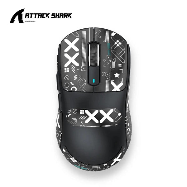Planet Gates Attack Shark X3 Bluetooth Mouse,PixArt PAW3395,Tri-Mode Connection,Wired 8KHz/Wiredless 4KHz,,Macro Gaming Mouse