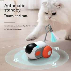 Planet Gates ATUBAN Remote Smart Cat Toy,Active Rolling Car with Replaceable Car,Rechargeable Wicked Car for Indoor Cats/Kitten Small Dogs