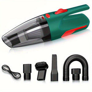 Planet Gates AU Cordless Green Vacuum Cleaner Home Car Dual-use High-power Handheld Wireless Car Vacuum Cleaner USB Charging Wireless Mini Car Vacuum Cleaner