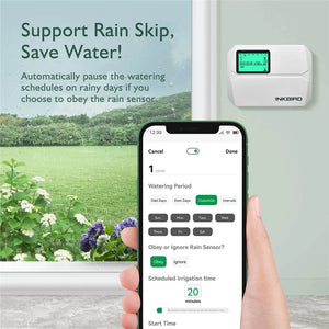 Planet Gates AU Version INKBIRD WIFI Irrigation Controller Programmable System for 8 Zone Smart Sprinkler Digital Watering Timer Free App & LCD Monitor