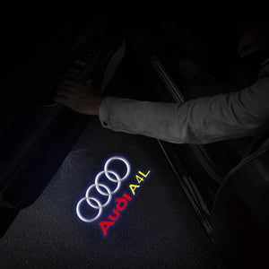 Planet Gates AUDI A4L 2Pcs Led Car Door Welcome Lights For Audi Sline S3 S5 TT A4 B7 B8 B9 A3 8P 8V 8L A5 A6 C6 C5 C7 A1 Q3 Q7 Q5 Logo Projector Lamp