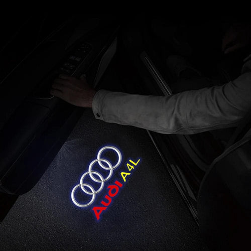 Planet Gates AUDI A4L 2Pcs Led Car Door Welcome Lights For Audi Sline S3 S5 TT A4 B7 B8 B9 A3 8P 8V 8L A5 A6 C6 C5 C7 A1 Q3 Q7 Q5 Logo Projector Lamp