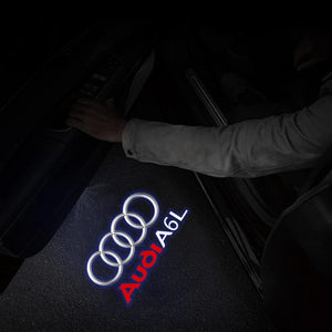 Planet Gates AUDI A6L 2Pcs Led Car Door Welcome Lights For Audi Sline S3 S5 TT A4 B7 B8 B9 A3 8P 8V 8L A5 A6 C6 C5 C7 A1 Q3 Q7 Q5 Logo Projector Lamp