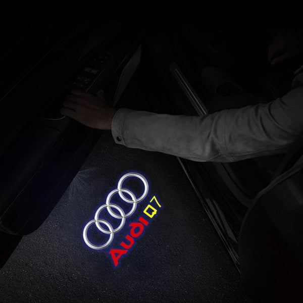 Planet Gates AUDI Q7 2Pcs Led Car Door Welcome Lights For Audi Sline S3 S5 TT A4 B7 B8 B9 A3 8P 8V 8L A5 A6 C6 C5 C7 A1 Q3 Q7 Q5 Logo Projector Lamp