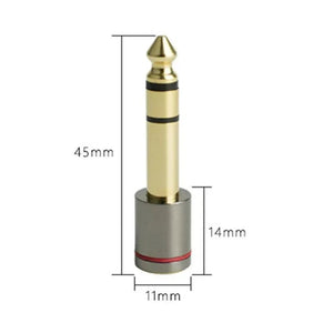 Planet Gates Audio Adapter 6.5mm To 3.5 Jack 1/4" Male 1/8" Female Headphone Plug Converter For Microphone Amplifier Consumer Electronics