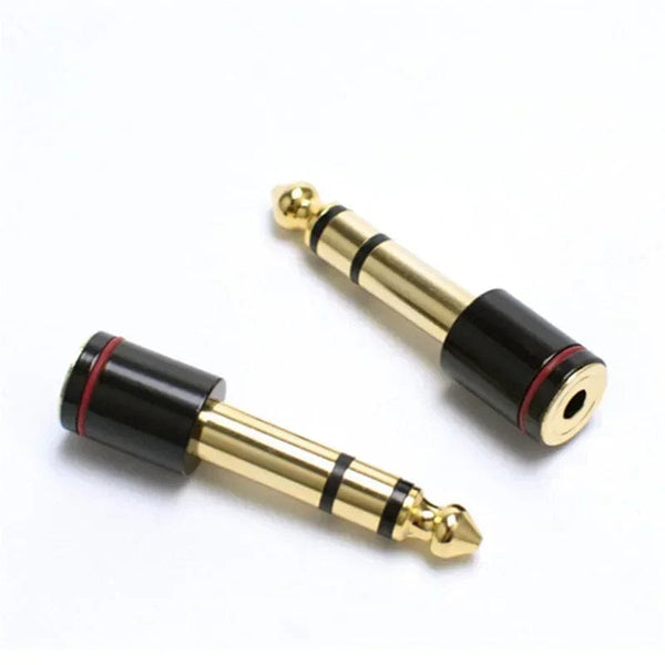 Planet Gates Audio Adapter 6.5mm To 3.5 Jack 1/4" Male 1/8" Female Headphone Plug Converter For Microphone Amplifier Consumer Electronics