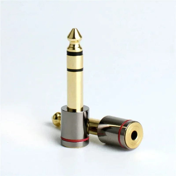 Planet Gates Audio Adapter 6.5mm To 3.5 Jack 1/4" Male 1/8" Female Headphone Plug Converter For Microphone Amplifier Consumer Electronics