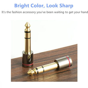 Planet Gates Audio Adapter 6.5mm To 3.5 Jack 1/4" Male 1/8" Female Headphone Plug Converter For Microphone Amplifier Consumer Electronics