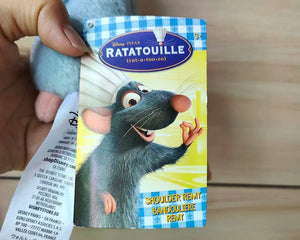 Planet Gates Authentic  Ratatouille Chef Remy Magnetic Shoulder Plush Toy New