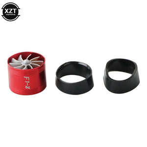 Planet Gates Auto Car Air Intake Turbine Refit Turbo Gas Fuel Oil Saver Fan Turbo Supercharger Turbine Fit for Air Intake Hose Dia 65-74mm