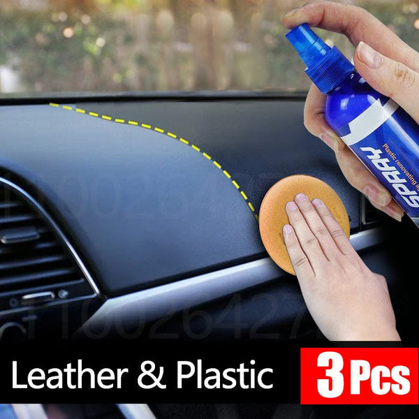 Planet Gates Auto Plastic Restorer Back To Black Gloss Car Cleaning Products, Auto Polish And Repair Coating Renovator For Car Detailing
