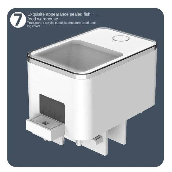 Planet Gates Automatic Aquarium Fish Tank Feeder Timing/Wifi Wireless Smart Phone App Intelligent Speaker Voice Remote Control Fish Feeding