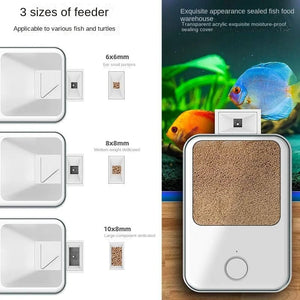 Planet Gates Automatic Aquarium Fish Tank Feeder Timing/Wifi Wireless Smart Phone App Intelligent Speaker Voice Remote Control Fish Feeding
