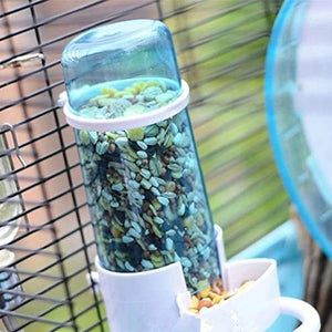 Planet Gates Automatic Bird Feeder Bird Water Drinker Waterer with Clip Pet Bird Supplies Hamster Parrot Dispenser Bottle Drinking Cup Bowls