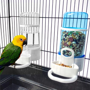 Planet Gates Automatic Bird Feeder Bird Water Drinker Waterer with Clip Pet Bird Supplies Hamster Parrot Dispenser Bottle Drinking Cup Bowls