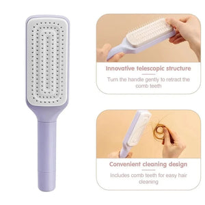 Planet Gates Automatic Cleaning Rotating Lifting Hair Comb Telescopic Massage Air Cushion Airbag Women's Anti-static Hair Comb