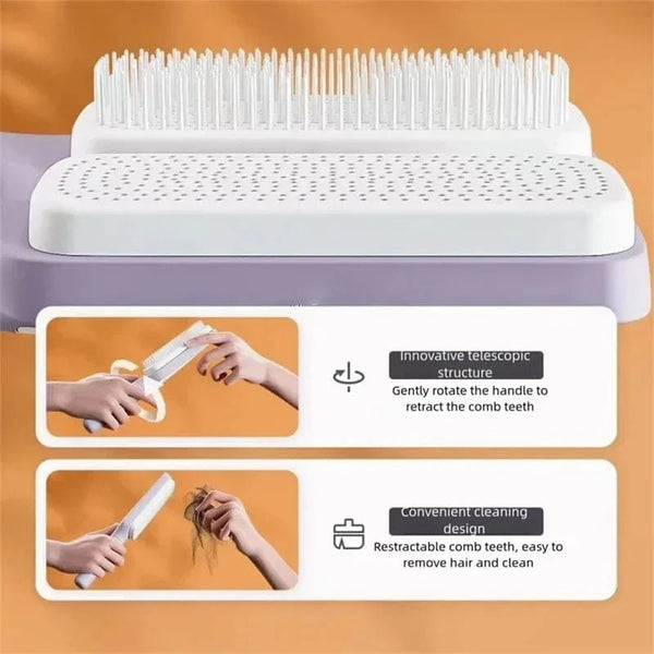 Planet Gates Automatic Cleaning Rotating Lifting Hair Comb Telescopic Massage Air Cushion Airbag Women's Anti-static Hair Comb