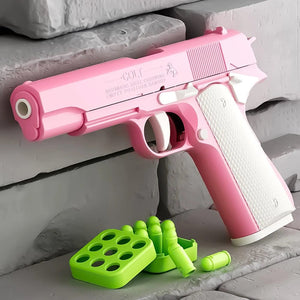 Planet Gates Automatic Colt 1911 Shell Ejection Gun Pistol Toy Guns For Kids Boys Birthday Gift Relaxing Toys
