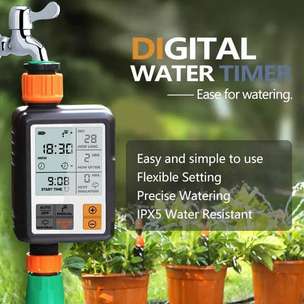 Planet Gates Automatic Digital Electronic Water Timer System Garden Irrigation Watering Timer Controller EU Plug, US Plug