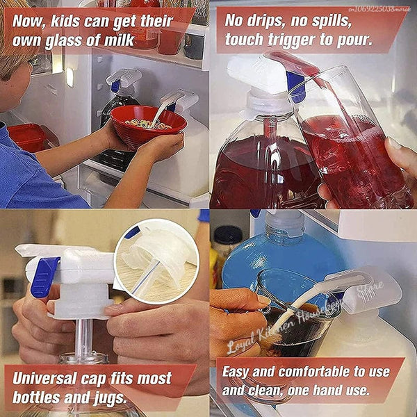 Planet Gates Automatic Drink Dispenser Electric Water Pump Household Orange Juice Milk Water Dispenser Drinking Fountain Press Pipette Agua