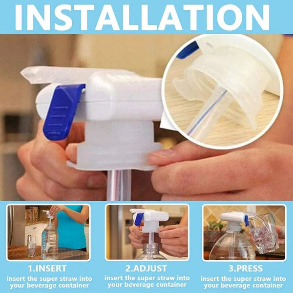 Planet Gates Automatic Drink Dispenser Electric Water Pump Household Orange Juice Milk Water Dispenser Drinking Fountain Press Pipette Agua