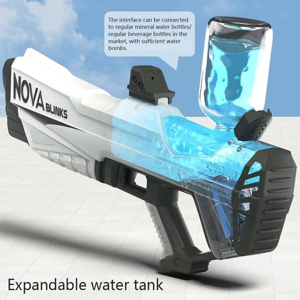 Planet Gates Automatic Electric Water Gun Auto Suction Water Guns for Adult Kids Battery Powered Squirt Blaster Summer Pool Beach Outdoor Toy