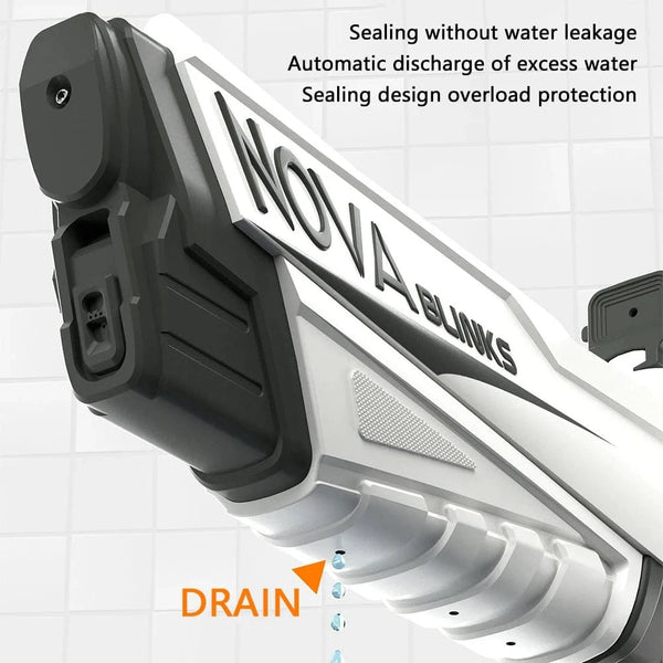 Planet Gates Automatic Electric Water Gun Auto Suction Water Guns for Adult Kids Battery Powered Squirt Blaster Summer Pool Beach Outdoor Toy