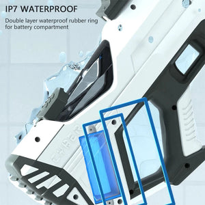 Planet Gates Automatic Electric Water Gun Auto Suction Water Guns for Adult Kids Battery Powered Squirt Blaster Summer Pool Beach Outdoor Toy