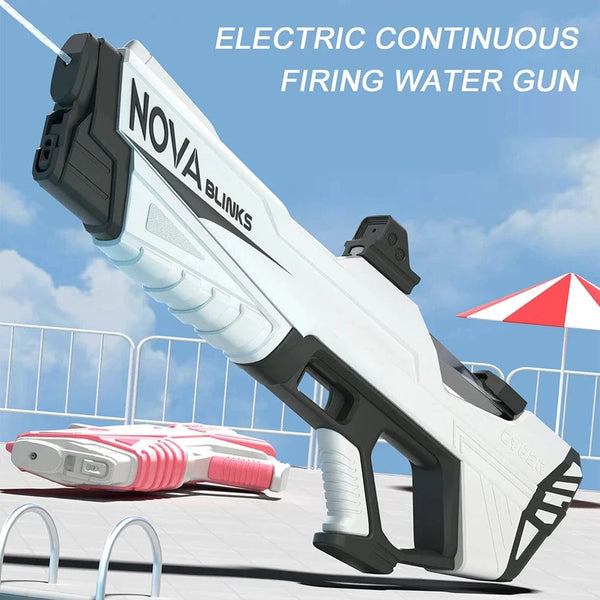 Planet Gates Automatic Electric Water Gun Auto Suction Water Guns for Adult Kids Battery Powered Squirt Blaster Summer Pool Beach Outdoor Toy