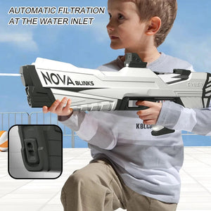 Planet Gates Automatic Electric Water Gun Auto Suction Water Guns for Adult Kids Battery Powered Squirt Blaster Summer Pool Beach Outdoor Toy